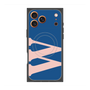 プレミアムスクエアケース with MagSafe［ オリジナル - initial color - W navy ］