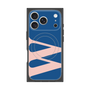 プレミアムスクエアケース with MagSafe［ オリジナル - initial color - W navy ］