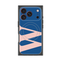 プレミアムスクエアケース with MagSafe［ オリジナル - initial color - W navy ］
