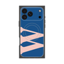 プレミアムスクエアケース with MagSafe［ オリジナル - initial color - W navy ］