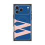 プレミアムスクエアケース with MagSafe［ オリジナル - initial color - W navy ］