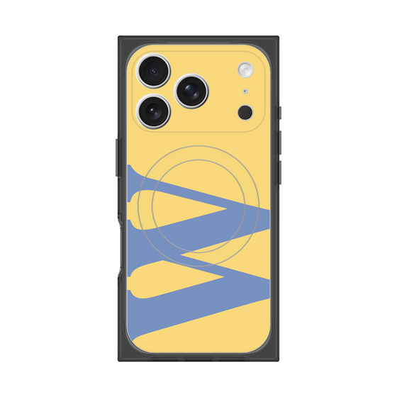 プレミアムスクエアケース with MagSafe［ オリジナル - initial color - W yellow ］