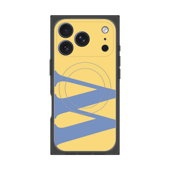 プレミアムスクエアケース with MagSafe［ オリジナル - initial color - W yellow ］