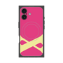 プレミアムスクエアケース with MagSafe［ オリジナル - initial color - X pink ］