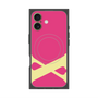 プレミアムスクエアケース with MagSafe［ オリジナル - initial color - X pink ］