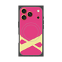 プレミアムスクエアケース with MagSafe［ オリジナル - initial color - X pink ］