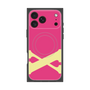 プレミアムスクエアケース with MagSafe［ オリジナル - initial color - X pink ］