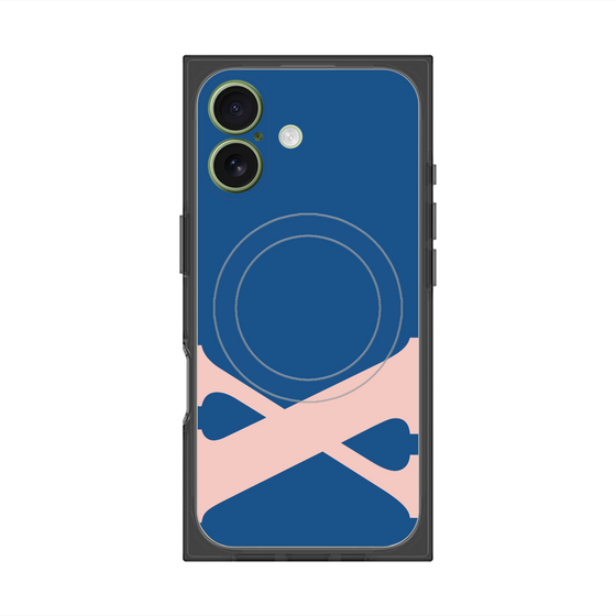 プレミアムスクエアケース with MagSafe［ オリジナル - initial color - X navy ］