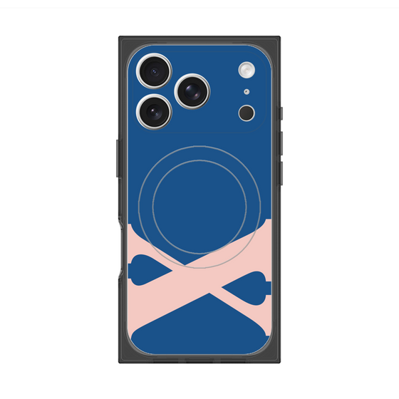 プレミアムスクエアケース with MagSafe［ オリジナル - initial color - X navy ］