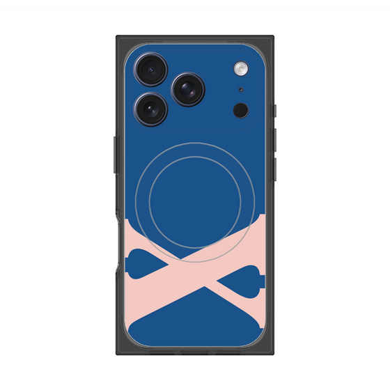 プレミアムスクエアケース with MagSafe［ オリジナル - initial color - X navy ］