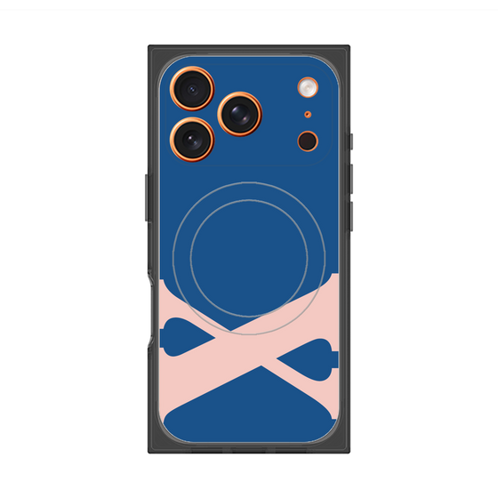 プレミアムスクエアケース with MagSafe［ オリジナル - initial color - X navy ］