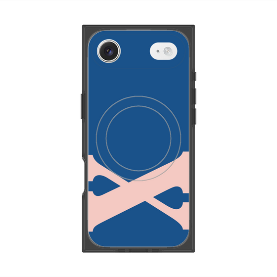 プレミアムスクエアケース with MagSafe［ オリジナル - initial color - X navy ］