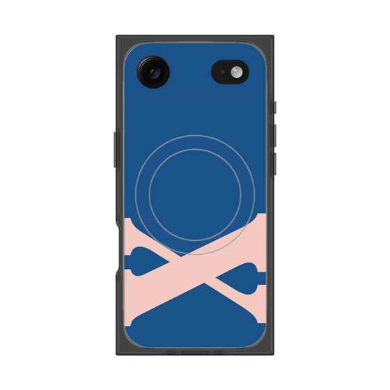 プレミアムスクエアケース with MagSafe［ オリジナル - initial color - X navy ］