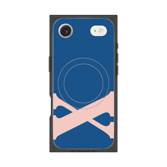 プレミアムスクエアケース with MagSafe［ オリジナル - initial color - X navy ］