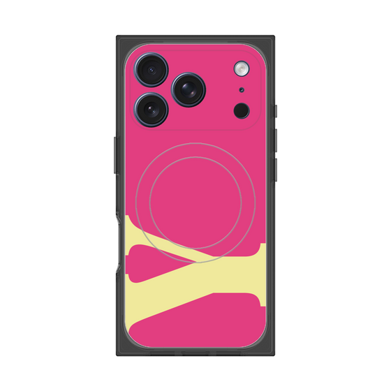 プレミアムスクエアケース with MagSafe［ オリジナル - initial color - Y pink ］