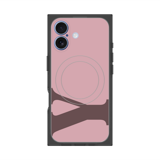 プレミアムスクエアケース with MagSafe［ オリジナル - initial color - Y dusty pink ］