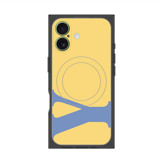 プレミアムスクエアケース with MagSafe［ オリジナル - initial color - Y yellow ］