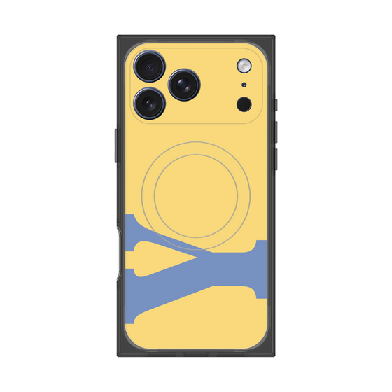 プレミアムスクエアケース with MagSafe［ オリジナル - initial color - Y yellow ］