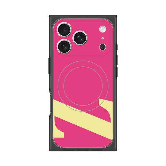 プレミアムスクエアケース with MagSafe［ オリジナル - initial color - Z pink ］