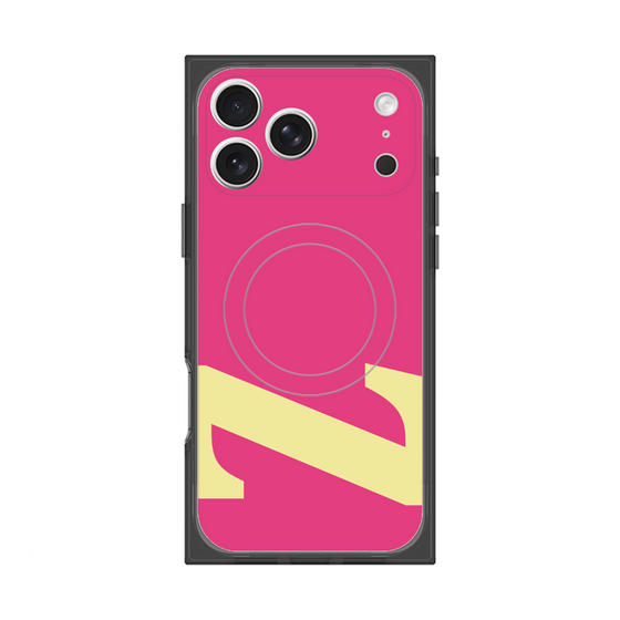 プレミアムスクエアケース with MagSafe［ オリジナル - initial color - Z pink ］