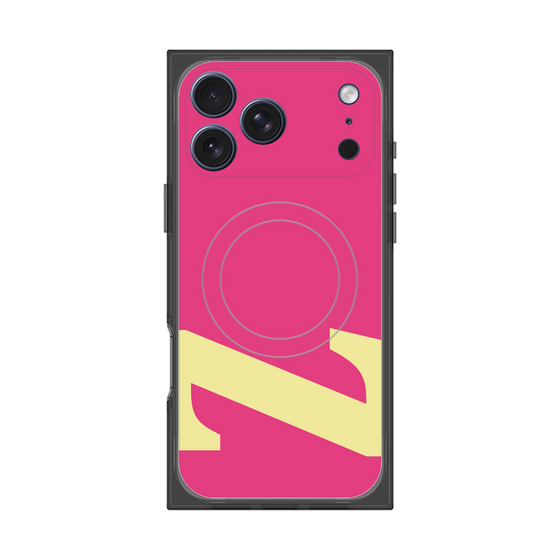 プレミアムスクエアケース with MagSafe［ オリジナル - initial color - Z pink ］