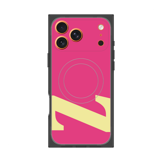 プレミアムスクエアケース with MagSafe［ オリジナル - initial color - Z pink ］