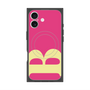プレミアムスクエアケース with MagSafe［ オリジナル - initial color - B pink ］