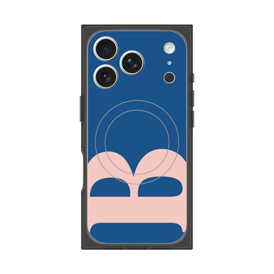 プレミアムスクエアケース with MagSafe［ オリジナル - initial color - B navy ］
