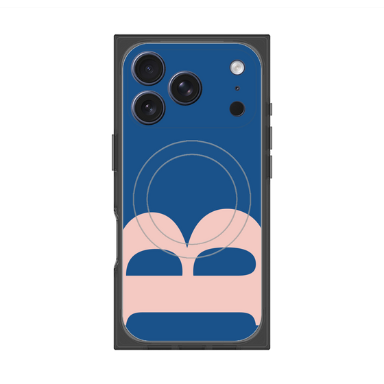 プレミアムスクエアケース with MagSafe［ オリジナル - initial color - B navy ］