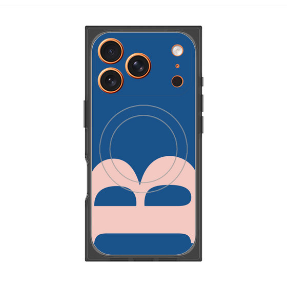 プレミアムスクエアケース with MagSafe［ オリジナル - initial color - B navy ］