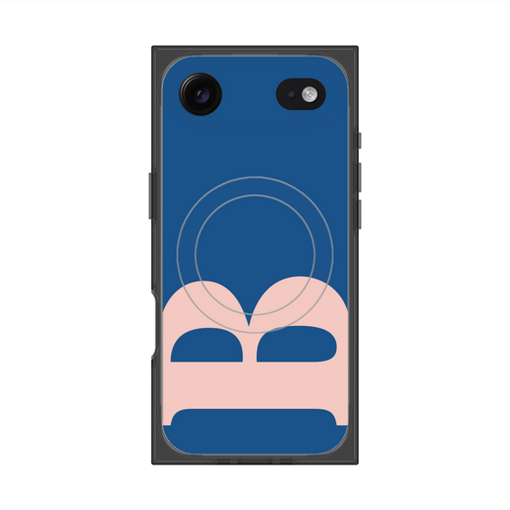 プレミアムスクエアケース with MagSafe［ オリジナル - initial color - B navy ］