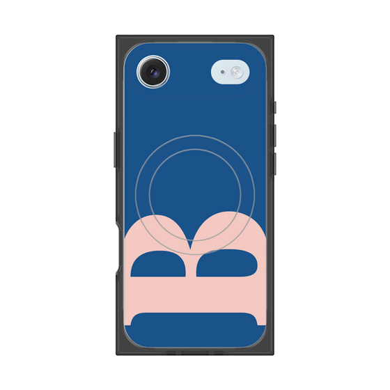プレミアムスクエアケース with MagSafe［ オリジナル - initial color - B navy ］