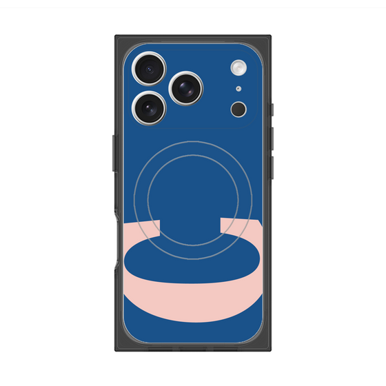 プレミアムスクエアケース with MagSafe［ オリジナル - initial color - C navy ］