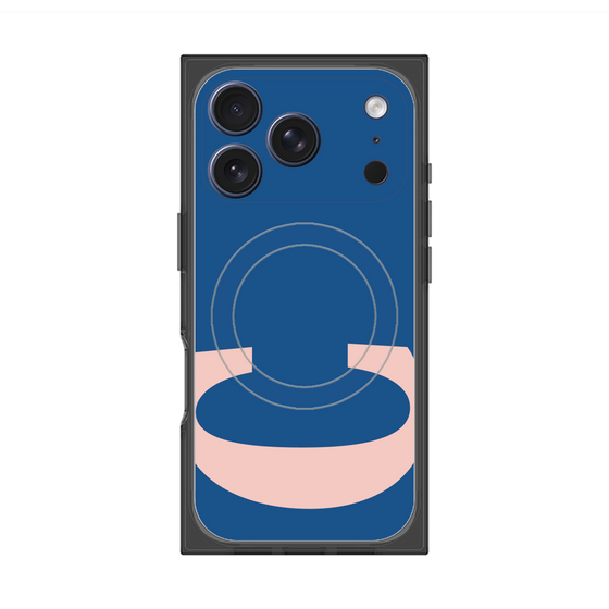 プレミアムスクエアケース with MagSafe［ オリジナル - initial color - C navy ］