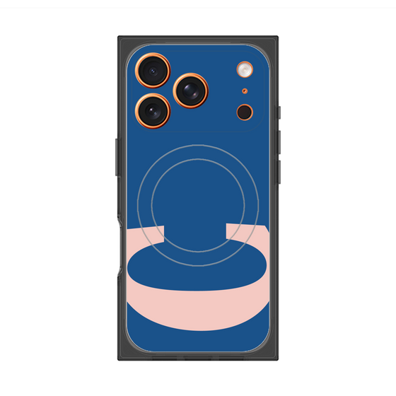 プレミアムスクエアケース with MagSafe［ オリジナル - initial color - C navy ］