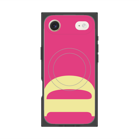 プレミアムスクエアケース with MagSafe［ オリジナル - initial color - D pink ］