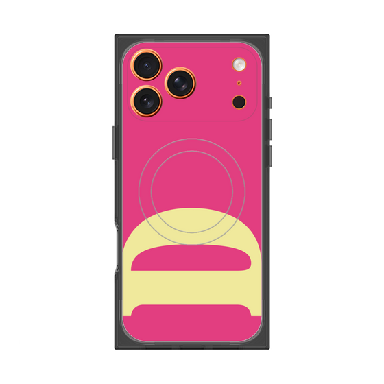 プレミアムスクエアケース with MagSafe［ オリジナル - initial color - D pink ］