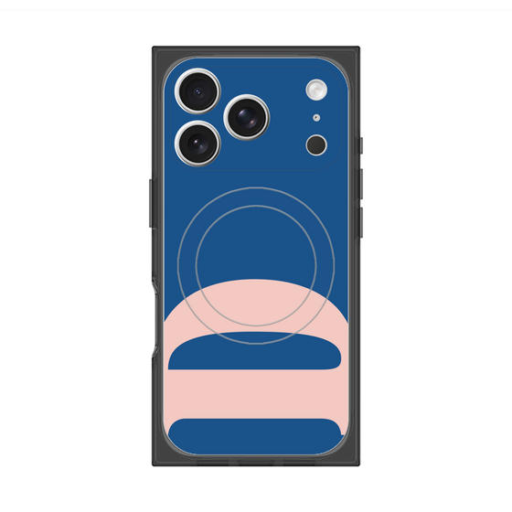 プレミアムスクエアケース with MagSafe［ オリジナル - initial color - D navy ］