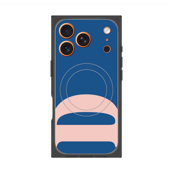 プレミアムスクエアケース with MagSafe［ オリジナル - initial color - D navy ］