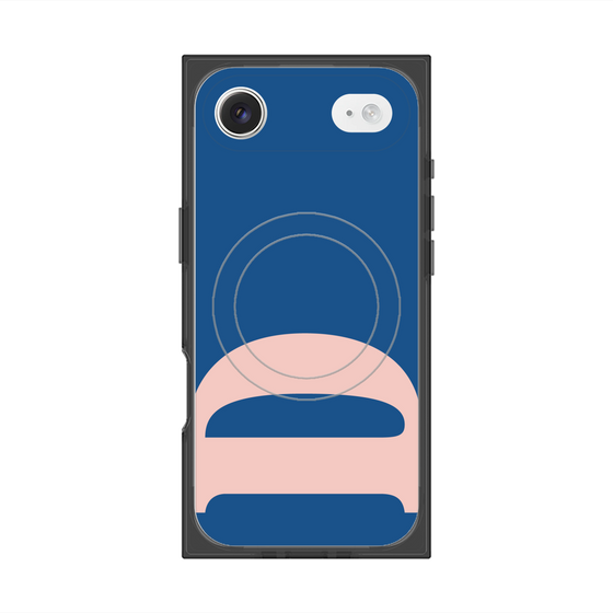 プレミアムスクエアケース with MagSafe［ オリジナル - initial color - D navy ］