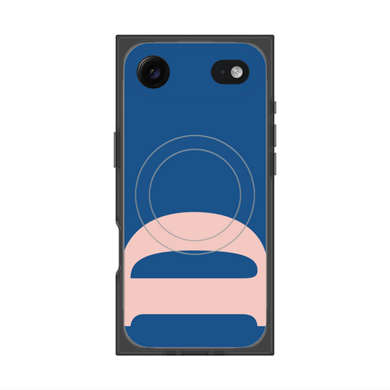 プレミアムスクエアケース with MagSafe［ オリジナル - initial color - D navy ］