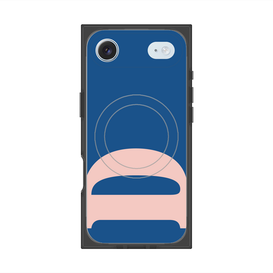 プレミアムスクエアケース with MagSafe［ オリジナル - initial color - D navy ］