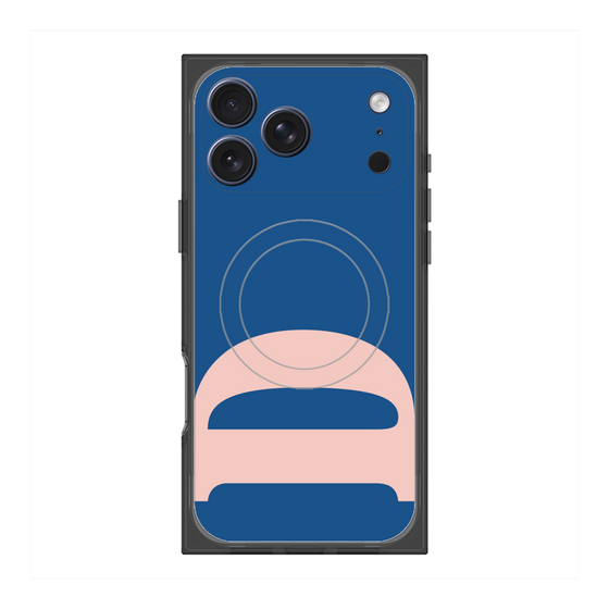 プレミアムスクエアケース with MagSafe［ オリジナル - initial color - D navy ］