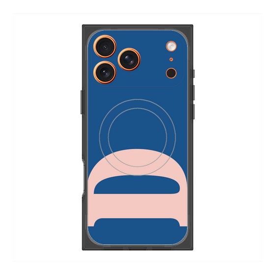 プレミアムスクエアケース with MagSafe［ オリジナル - initial color - D navy ］