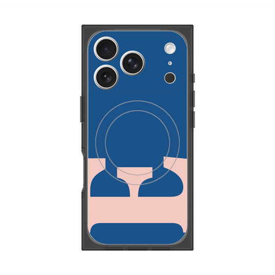 プレミアムスクエアケース with MagSafe［ オリジナル - initial color - E navy ］