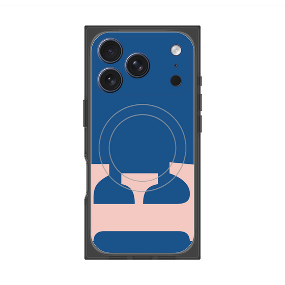 プレミアムスクエアケース with MagSafe［ オリジナル - initial color - E navy ］