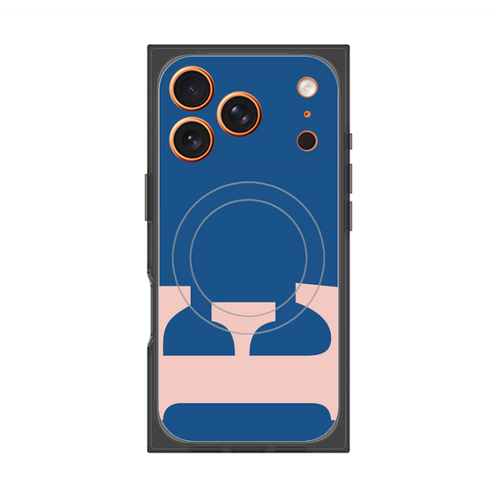 プレミアムスクエアケース with MagSafe［ オリジナル - initial color - E navy ］