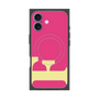プレミアムスクエアケース with MagSafe［ オリジナル - initial color - F pink ］
