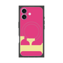 プレミアムスクエアケース with MagSafe［ オリジナル - initial color - F pink ］
