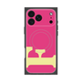プレミアムスクエアケース with MagSafe［ オリジナル - initial color - F pink ］
